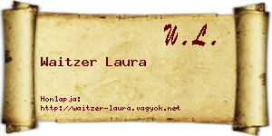 Waitzer Laura névjegykártya